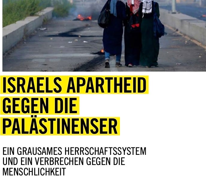 Israels Apartheid gegen die Palästinenser